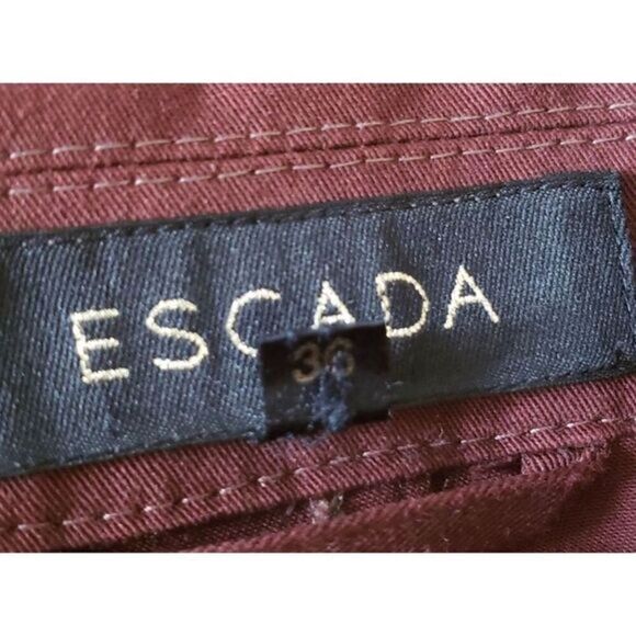 Escada Button Up Safari  Brown‎ Jacket Size Medium - Picture 6 of 6